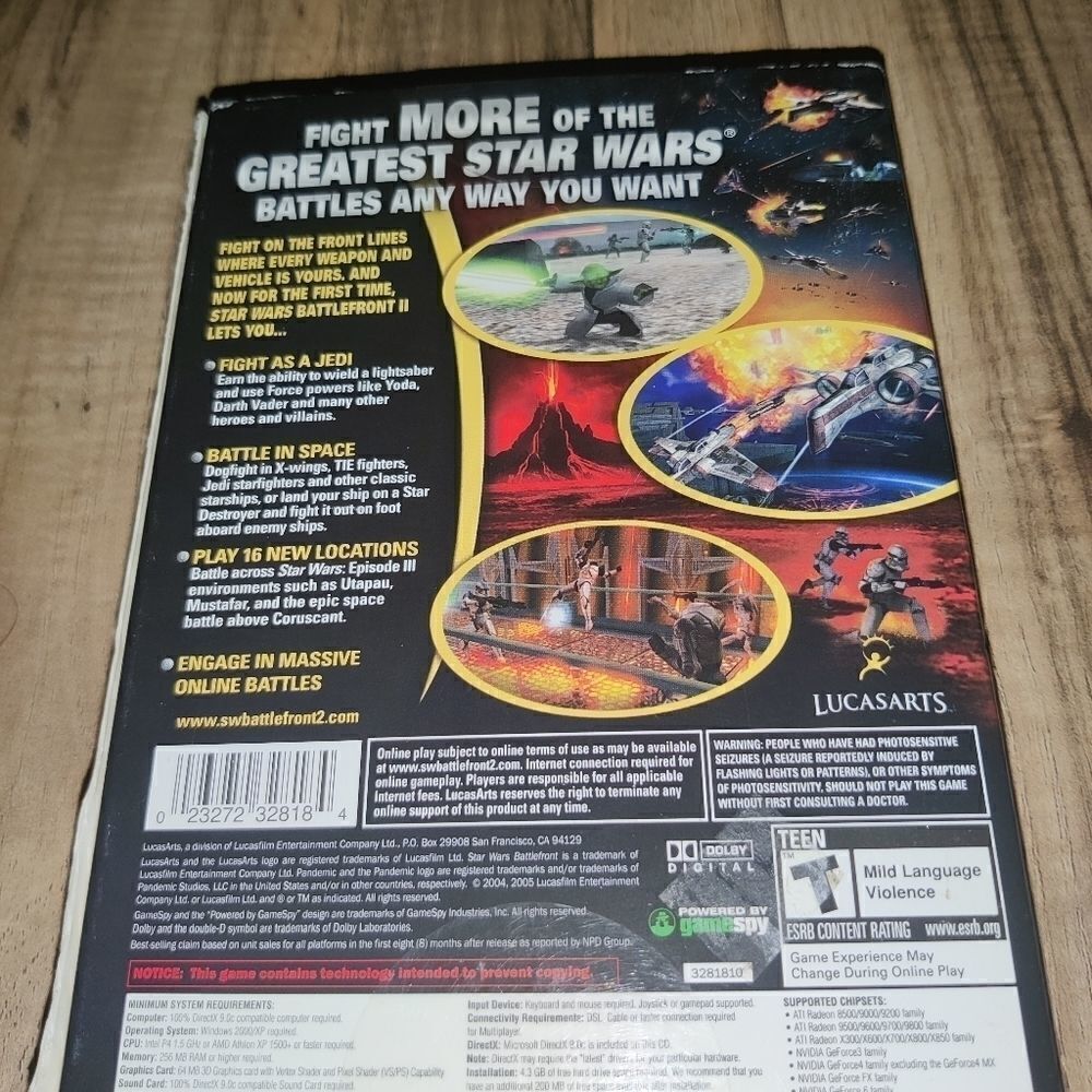 Star Wars Battlefront II PC CD ROM Disc Set with - Picture 3 of 5